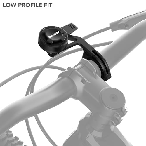 Rokform - Over the Top Bike Phone Mount, Fits 4 Sizes of Bars 22.2-35mm (⅞-1⅜”), Bicycle Handlebar Mount Designed Twist Lock iPhone, Galaxy, Pixel Cases or Universal Adapter (Black)
