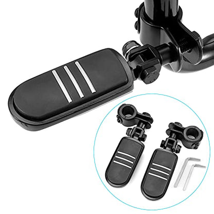 Motorcycle Highway Foot Pegs Motorcycle Highway Pegs Foot Rest Compatible with Harley Road King Street Glide Honda Suzuki Yamaha with 1"(25mm), 1 1/4" (32mm), 1 1/3" (34mm) Engine Guard