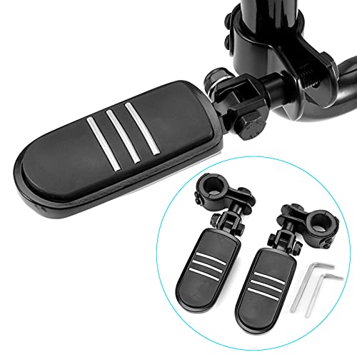 Motorcycle Highway Foot Pegs Motorcycle Highway Pegs Foot Rest Compatible with Harley Road King Street Glide Honda Suzuki Yamaha with 1"(25mm), 1 1/4" (32mm), 1 1/3" (34mm) Engine Guard
