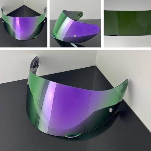 902 Helmet Visor Replacement,Motorcycle Helmet Face Shield for ILM 902,902L,902BT (Revo Deep Purple-Day Use Only) - color: Revo Deep Purple-day Use Only