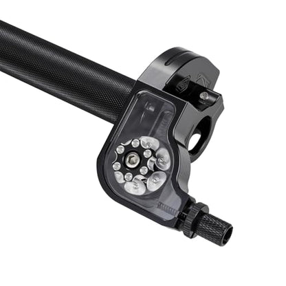 Motorcycle Twist Throttle 7/8" 22mm with Handle Grip Throttle Cable CNC Assembly Universal for CRF KLX SSR TTR DRZ CT200U 125 150 200 250cc Dirt Pit Bike ATV Mini Bike Black - color: black