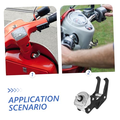 PRETYZOOM Hook Motorcycle Motorbike Electric Scooter Hook Handlebar Hook Hanger Scooter Front Hook Rear for Holder Riding Universal Hanger Aluminum Alloy Black - color: Black