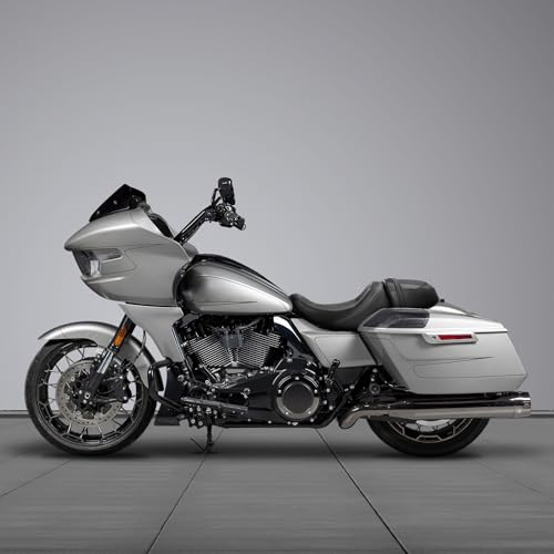 C.C. RIDER Low-Profile Rider&Passenger Seat Fit for Harley Touring 2023-2025 CVO Street Glide FLHXSE CVO Road Glide FLTRXSE 2024-2025 Street Glide FLHX Road Glide FLTRX FLTRXSTSE - size: 10# Black