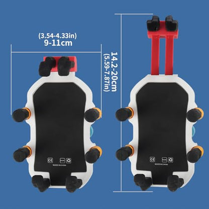 Motorcycle Phone Mount Vibrations Dampener Anti Shake Holder ABS Metal Silicone Mobile Phones Clamp Fits Smartphones - style: B