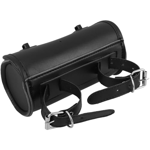 Motorcycle Mini Vintage Handlebar Bag and Rear Saddlebag Pu Waterproof Bike Storage Luggage Pouch for Motorbike Tool Kit Organizer