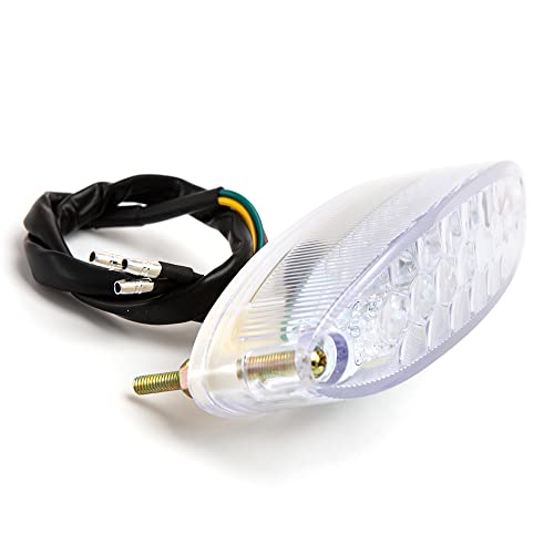 Motorcycle Taillight Universal Brake Stop Light ATV Tail Light - color: White