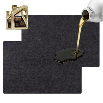 Garage Floor Protection Mat (8'5" x 20') uitable for garages, Oil Spill Prevention, Waterproofing, and Protection of Floor Surfaces(Includes Double Sided Tape Rolling Creeper Mat) - size: 8'6" x 20'