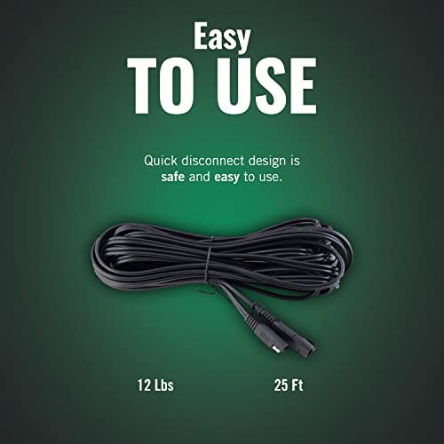 Battery Tender 25 Foot Extension SAE Cable 4 Pack - Designed for Use with Battery Tender Chargers - Quick Connect Plugs for Easy Connection to Motorcycle, Cars, ATVs and More - 081-0148-25-BG4 - style: 25 feet, Pack of 4