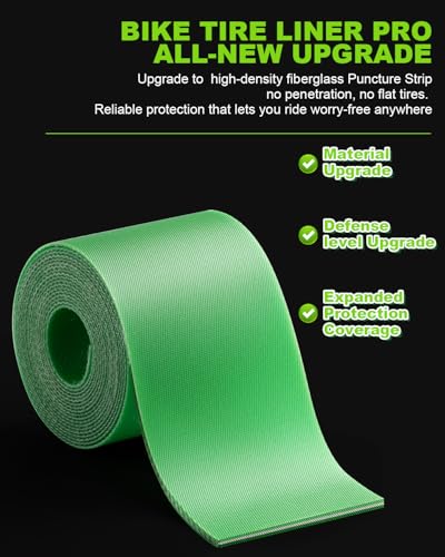 Julai Bike Tire Liner Pro, Inner Tube Bicycle Flat Protector Compatible with 20/24/26/27.5/29" - size: 700x35-45C; 26/29x1.5-1.75"