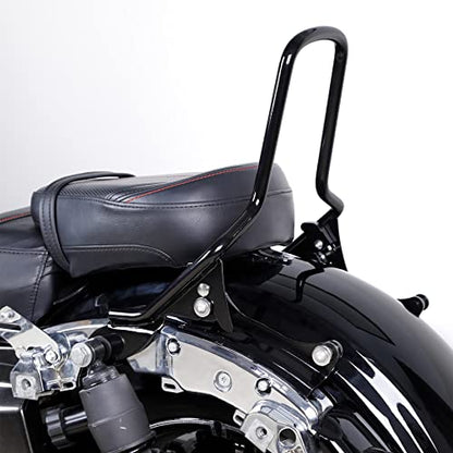 TCT-MOTORPARTS Black Detachable Backrest Sissy Bar w/Docking Hardware Kits Fit For Harley Touring Street Road Glide 2014-2025 - color: Black #1(2014-2025)
