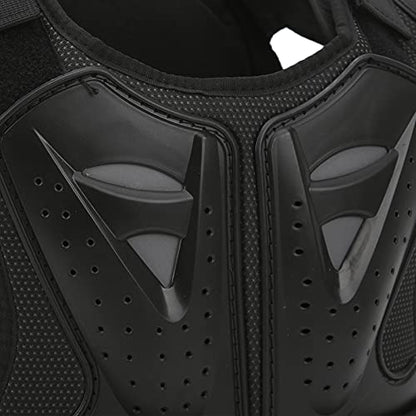 Kids Riding Armor Kids Cycling Armor Youth Body Protector Child Protective Vest Chest Back Protector Reflective Adjustable Hook and for Motorcycle Scooter - size: Medium