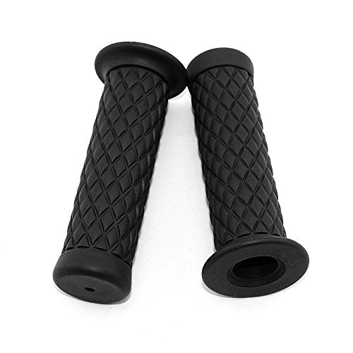 Motorcycle Grips Non Slip Rubber Bar End Thruster Grip 7/8" 22mm 24mm Motorcycle Comfort Hand Handlebar Grip Thruster Grip - color: Black, size: Bar End-7/8"&1"(22mm&24mm)
