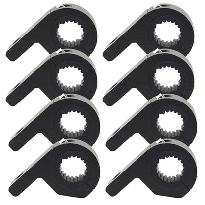 8 pcs LED Light Bar Mounting Brackets, 0.75-1.25 Inch Roll Bar Tube Clamp, Heavy Duty Aluminum Mount Kit for Off-Road Truck SUV Boat Roof Rack Work Lights, Black - size: 8pcs 0.75“-1.25" Clamp Kit