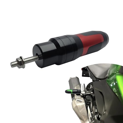 Universal Rear Frame Sliders Crash Pad Replacement for B-MW Kawasaki Yamaha Honda Suzuki CNC Aluminum Motorcycle Accessories Anti Falling Protection(Red) - color: Red