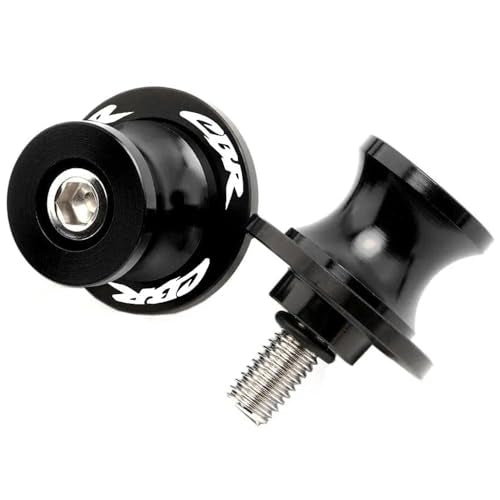 2pcs M8*1.5 Motorcycle Swing Arm Sliders Spools For H-onda CBR150 CBR100f CBR1000rr CBR1100xx CBR125 CBR250 CBR400rr CBR400f CBR450sr CBR600rr CBR600f CBR900rr CBR954rr (Black) - color: Spool - Black