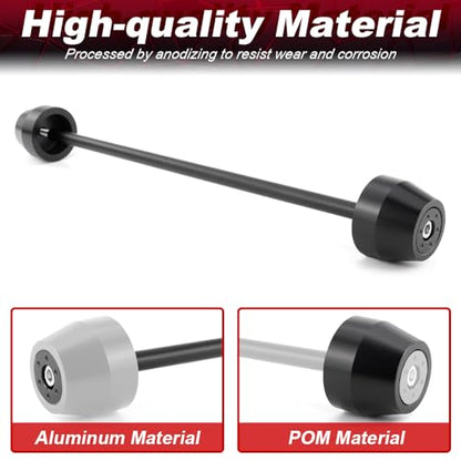 Xitomer Rear Axle Sliders Fit for YZF-R7 2022-2025, FZ-07 / MT-07 2015-2024, XSR700 2016-2021 Motorcycle Rear Fork Wheel Frame Sliders Crash Protector