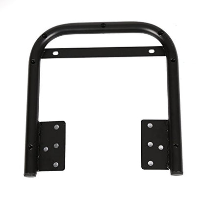 ECOTRIC King Luggage Trunk W/Backrest & Mount Rack Compatible with Harley Davidson Touring Model 2009-2013 Electra Glide/CVO/Road Glide/Road King/Street Glide Top Luggage Rack Carrier Set - color: Black, size: King Luggage Trunk W/ Backrest Pad & Luggage