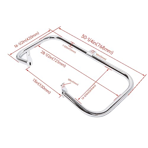 1 1/4" Highway Engine Guard Crash Bar Compatible with 2004-2024 Honda Shadow Aero VT750 Chrome