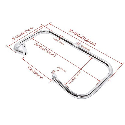 1 1/4" Highway Engine Guard Crash Bar Compatible with 2004-2024 Honda Shadow Aero VT750 Chrome