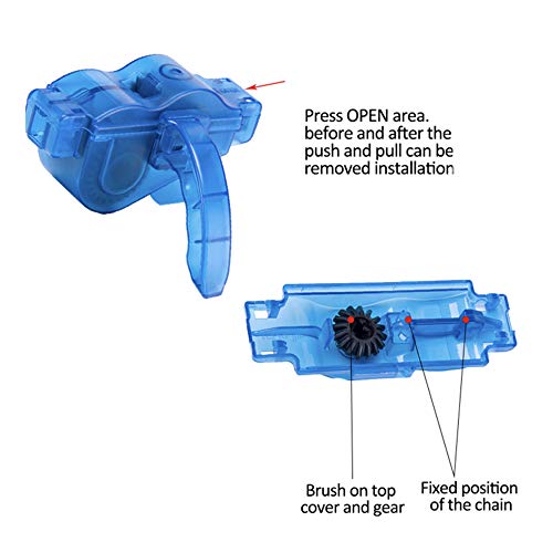 Bike Cleaner Tools, Chain and Gear Cleaning Brush Maintenance Kit for Bike & Motorcycle