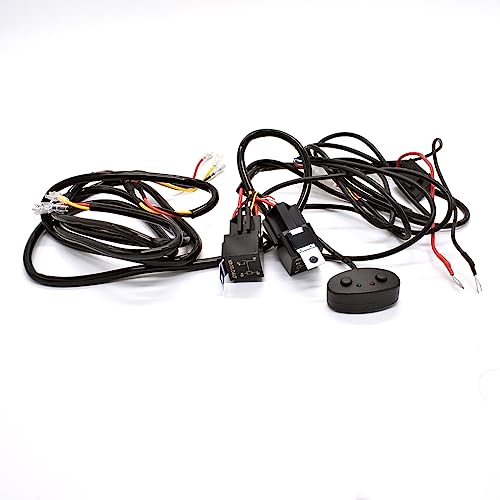 On Off Switch Wiring Harness Kit for LED Light Bar Off Road Lights LED Work Light 12V Waterproof Power Relay Blade Fuse - color: 1 wiring for 2 lights
