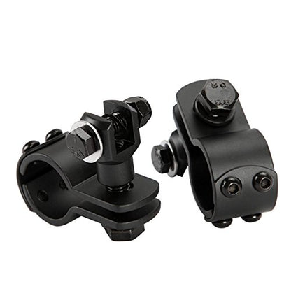 INNOGLOW 32mm 1-1/4" Highway Foot Peg Clamps - Heavy Duty Billet Aluminum Motorcycle Footpeg Bracket Mounts Fit for Engine Guard Frame Tube Harley Honda Yamaha Kawasaki ATV UTV