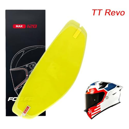 TT-Revo Helmet Visor Anti-Fog Film for KYT TT-Revo, Motorcycle Helmet Shield Anti-Fog Insert, Helmet Lens Fog-Resistant for Clear Vision