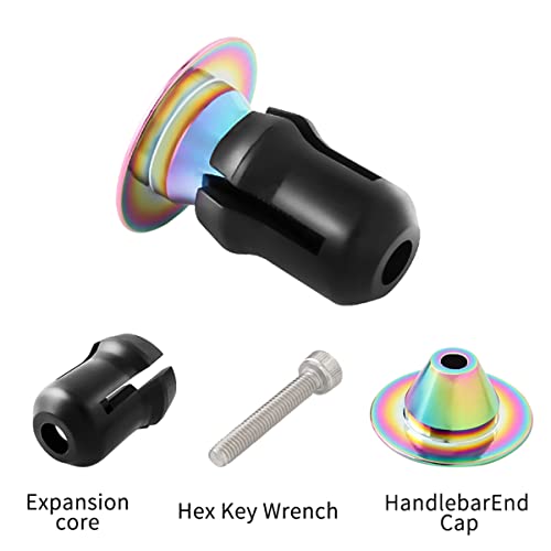 Bicycle Handlebar Bar End Plugs Caps Bike Handlebar Plugs Perfect for Most Bicycles Road Bike Mountain Bike BMX MTB Fixie - color: Black-no logo
