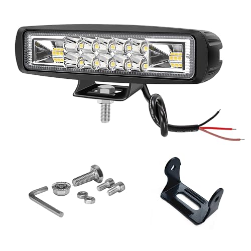 Super Bright Led Boat Lights- Waterproof High/Low Beam Spot Flood Combo Light Bar for Boats, Trucks, Off-Road, Cars, Motorcycles 30W/2400LM Marine Deck Dock Light, Fog Lamp for Night Fishing Kayak - size: 1PCS