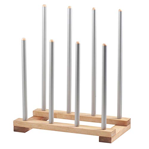 4-Pairs Birch Wood and Steel Boot Rack, Free Standing Space Saving Shoes Storage Organizer for Tall Knee-High, Hiking, Riding, Rain or Work Boots [KEEP BOOTS STRAIGHT][HOLD TALL BOOTS]
