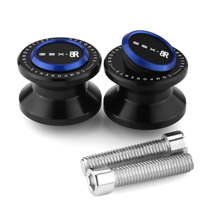 Motorcycle Swingarm Spools Slider Compatible With S.uzuki GSX-8R 2024 2025 | Swing Arm Stand Screws Bobbins GSX8R GSX 8R Accessories (blue) - color: blue