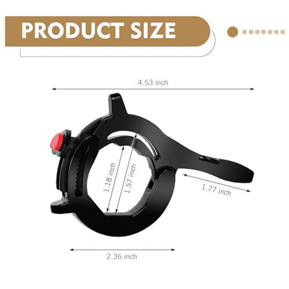 Universal Motorcycle Throttle Cruise Control Assist, Anti-Slip Throttle Lock Clamp Booster, Durable Ride Modification Accessory, Throttle Stabilizer for Most Motorcycle Models (Black)