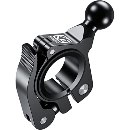 BRCOVAN 17mm Ball Handlebar Clamp Mount Base, Fit for Round Rails 0.5'' / 0.875'' / 1'' / 1.125'' / 1.26'' in Diameter, Tool-Free Installation