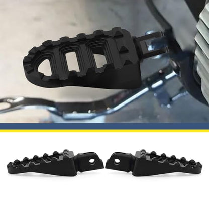 Motorcycle Foot Pegs MX Front Pegs Footrest Fit for Harley 2018-later Softail Low Rider S Breakout FXLRS Fat Bob 114 Street Bob FXBB Fat Boy Sport Glide FLSB (Black) - color: Black