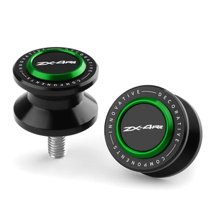 Motorcycle M8 Swingarm Spools Slider Compatible With K.awasaki ZX4RR 2023 2024 2025 2026 | Swing Arm Stand Screws Bobbins ZX-4RR ZX 4RR ZX400 Accessories (black-1) - color: black-1