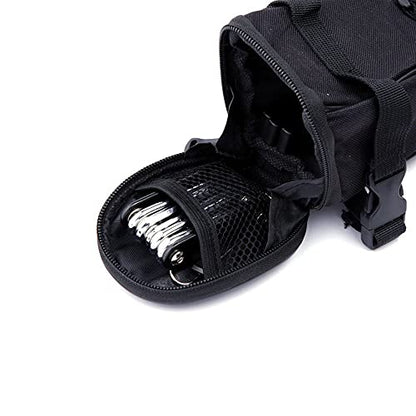WOTOW Bike Repair Tool Kit & Bike Saddle Bag, 14 in 1 Bike Chain Tool Hex Key Wrench Maintain Accessories Multitool Set with Portable Under Seat Bag for Road Mountain Commuter Bicycle - style: 14 in 1 Multitool (Black)