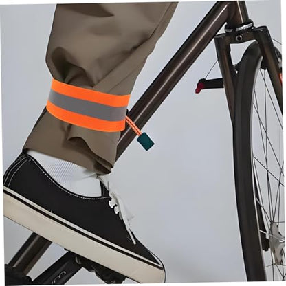 Abaodam 4Pcs High Visibility Reflective Bands for Legs and Arms Adjustable Night Safety Gear for Cycling Running and Walking Lightweight Reflective Belt Bands for Enhanced Visibility