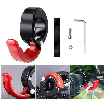 Aluminum Motorcycle Handlebars Hook: Space Saving, Foldable, Secure Luggage & Helmet Hanger for Bikes & Motorcycles
