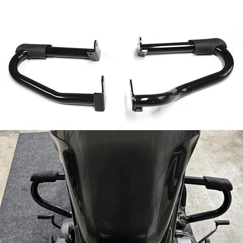 MZS Motorcycle Crash Bar Engine Guard Compatible with Rebel 1100 CMX CMX1100 DCT 2021-2025, 1.25" Highway Bars Frame Guard Tip-Over Protection Black