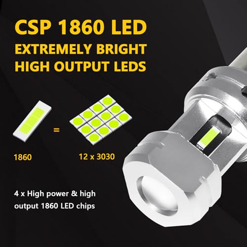 PHINLION 1156 Ice Blue LED Light Bulbs, Super Bright 12V 24V P21W 7506 BA15S 1141 LED Replacement for Car Back Up Reverse or Daytime Running Lights, Non-Polarity, Pack of 2 - color: Ice Blue