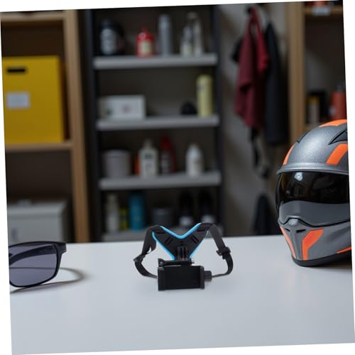 Mikikit Rugged Helmet Camera Mount for Phone Buckle Strap Stable Grip Design for Tough Riding Conditions Reliable Attachment for Uninterrupted Usage - color: Multi