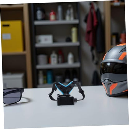 Mikikit Rugged Helmet Camera Mount for Phone Buckle Strap Stable Grip Design for Tough Riding Conditions Reliable Attachment for Uninterrupted Usage - color: Multi