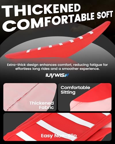 Dirt Bike Universal Seat Cover Non-Slip Gripper Soft Motorcycle Seat Covers for CRF YZF YZ EXC SX KLX KX TTR Most Motorcross Red - color: red