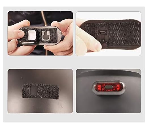Motorcycle Helmet Night Light,Universal LED Helmet Taillight USB Rechargeable