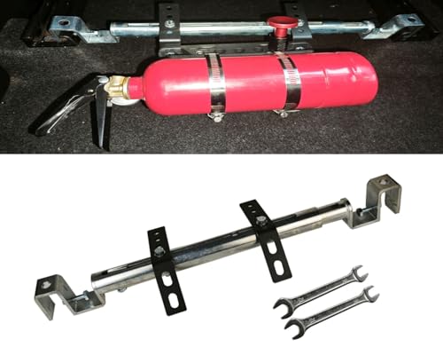 Car Fire Extinguisher Bracke,Seat Track Bracket,Adjustable Width Fits Most Vehicles