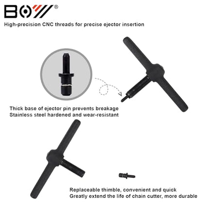 Universal Bike Chain Tool Kit with Bike Breaker Main Chain Pliers Chain Checker for Road MTB Bike 1-12 Speed Chain Disassemble Chain Splitter and Breaker - color: 1 Pcs Chain Breaker