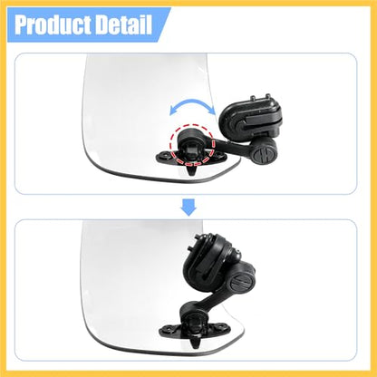 28.5cm Motorcycle Windshield Motorcycle Wind Deflector Clear Lens Adjustable Clip Windshield Extension Universal Fit for Most Motorcycle Scooter Auto Replacement Parts