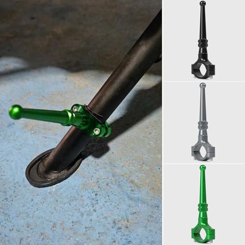 WOOGA Motorcycle Stand Kickstand Extension Kit Foot Pedal Side Support universual for HO&N&DA for Ka&wa&sa&ki for Su&zu&ki most motorcyle foot support rod diameter 19mm-23mm (Black) - color: Black