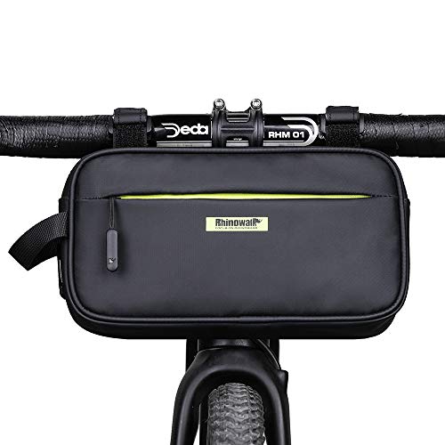 Rhinowalk Bike Handlebar Bag, Multifunctional Waterproof Mountain Bike Crossbar Front Bag Road Bike Basket Bicycle Frame Bag Waist Shoulder Bag Bicycle Bag Professional Cycling Accessories - color: green
