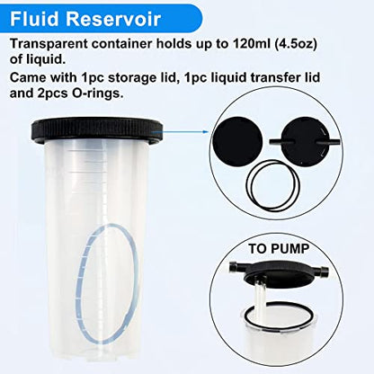 JoyFans 2 in 1 Hand Vacuum Pump Brake Bleeder Kit, One-Man Brake Clutch Fluid Power Steering Fluid Bleeding System Tester Tool for Automotive Motorcycle Car & Kitchen Food Sealing Use (Blue) - color: Blue